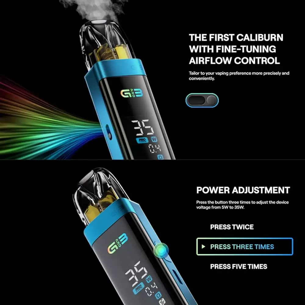 UWELL Caliburn G3 Pro Pod咖哩棒｜電子煙主機 商品特色 5