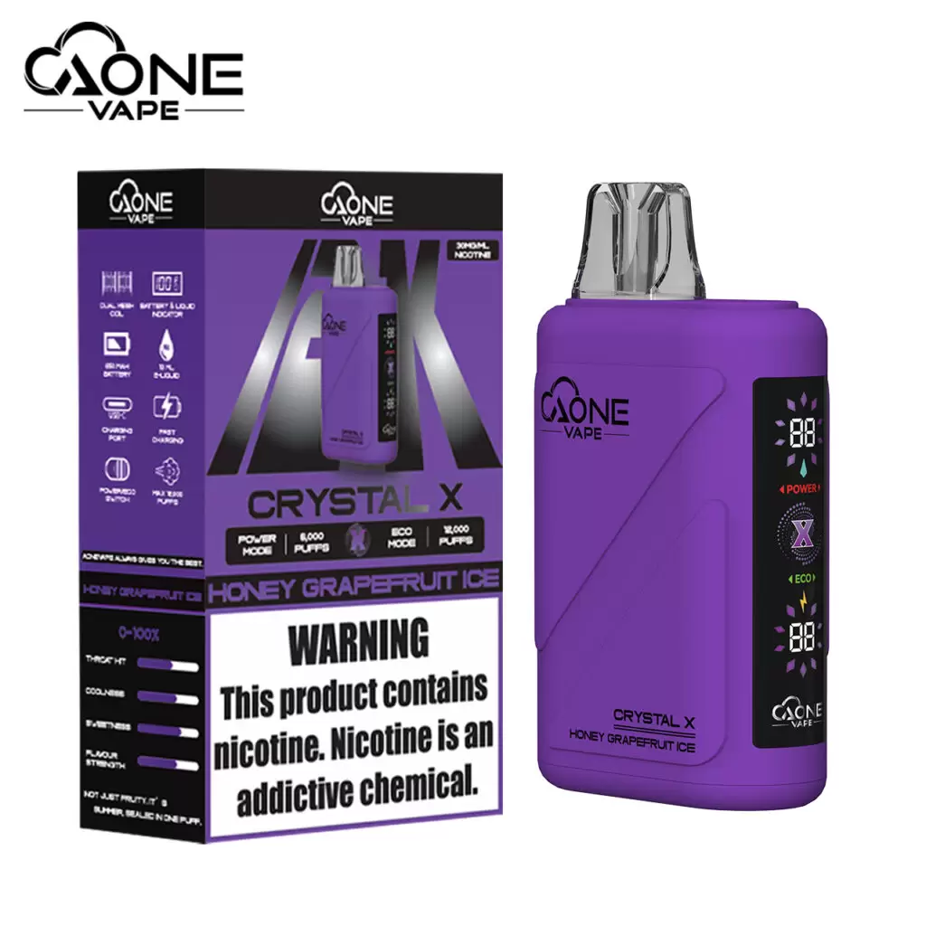 AONE Crystal X 水晶 2 代｜16000 口大容量一次性電子煙 商品特色 11