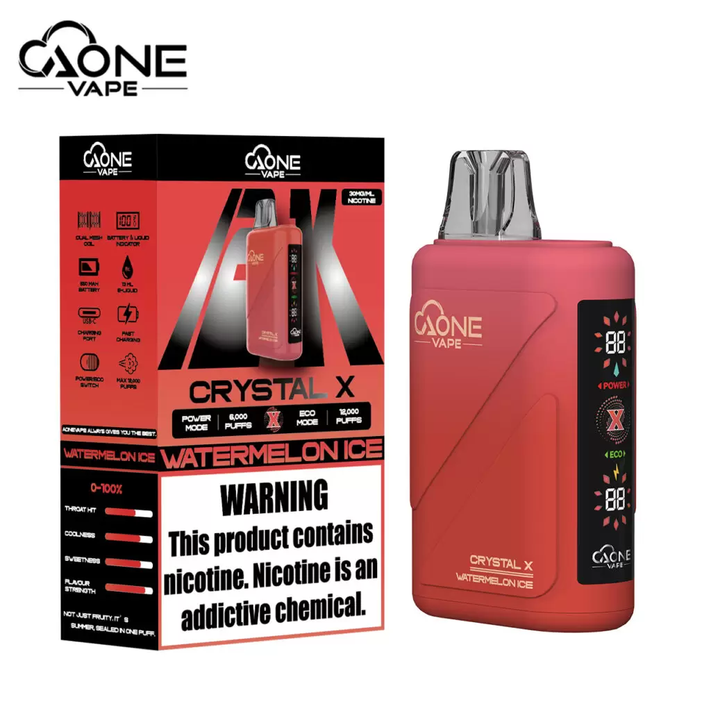 AONE Crystal X 水晶 2 代｜16000 口大容量一次性電子煙 商品特色 5