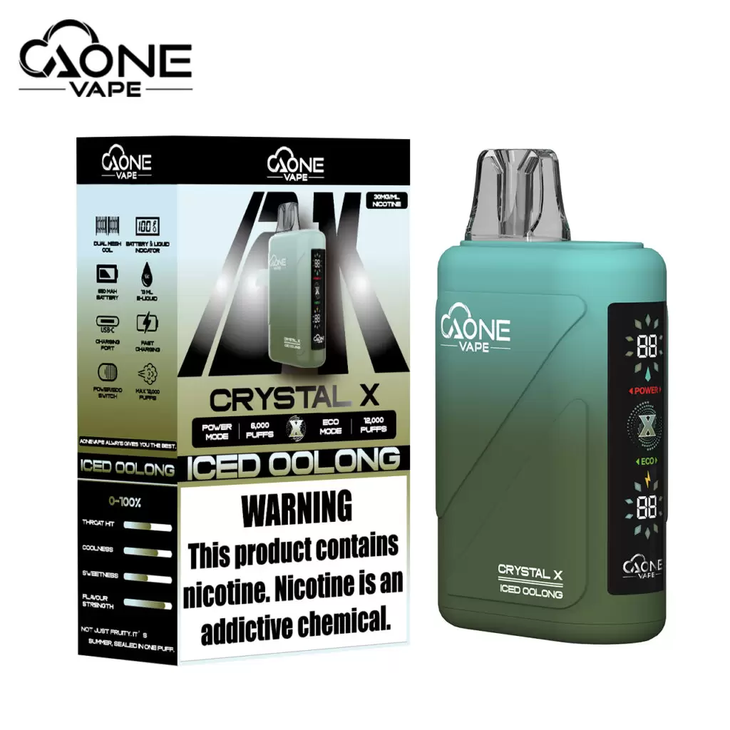 AONE Crystal X 水晶 2 代｜16000 口大容量一次性電子煙 商品特色 4
