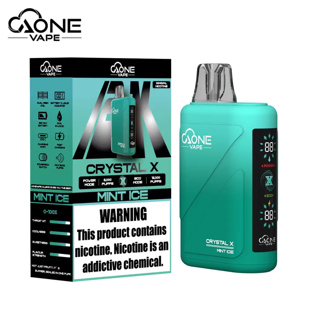 AONE Crystal X 水晶 2 代｜16000 口大容量一次性電子煙 商品特色 9