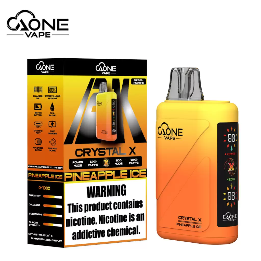 AONE Crystal X 水晶 2 代｜16000 口大容量一次性電子煙 商品特色 2