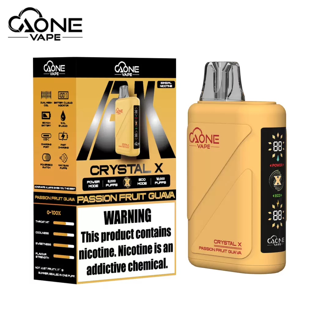 AONE Crystal X 水晶 2 代｜16000 口大容量一次性電子煙 商品特色 3