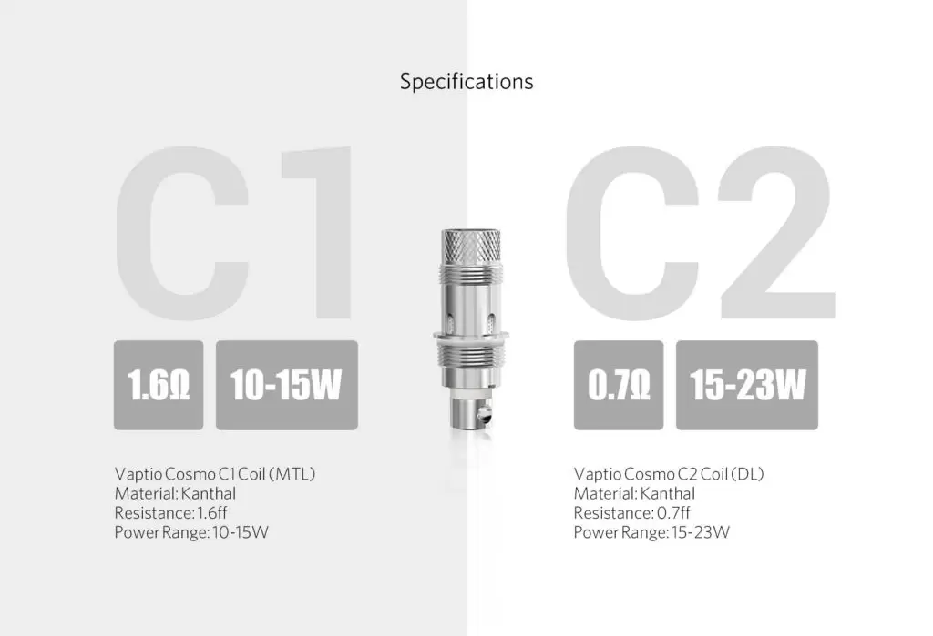 原廠 VAPTIO Cosmo Prime Tank 成品霧化器 成品芯 商品特色 2