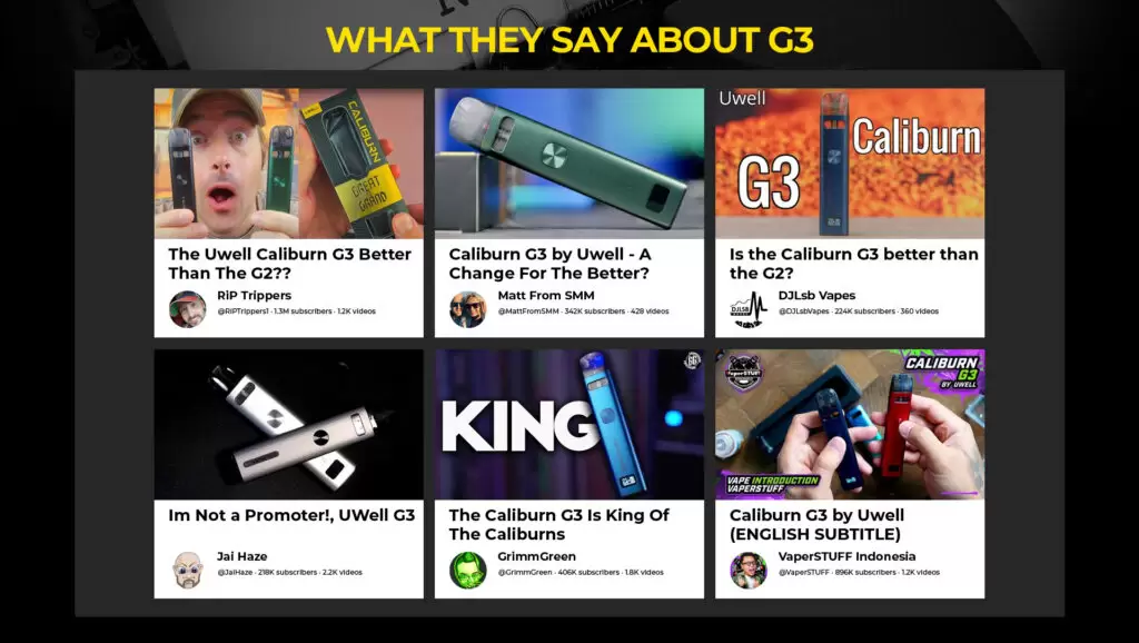 UWELL CALIBURN G3 KIT 咖哩棒 商品特色 5