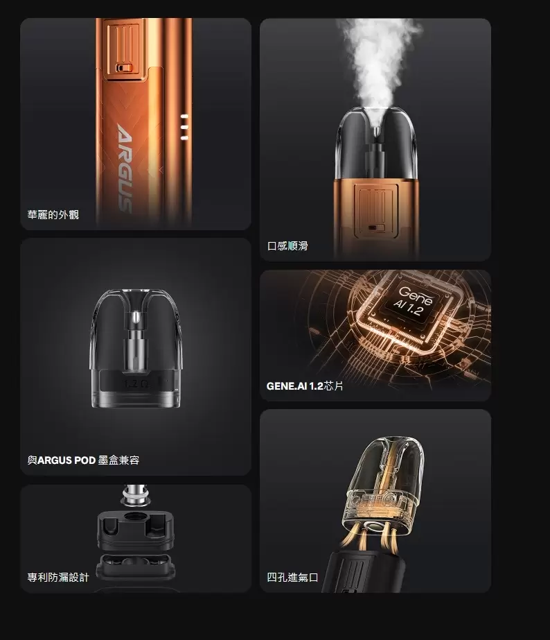 VOOPOO ARGUS POD SE 阿格斯18W 套裝 商品特色 12