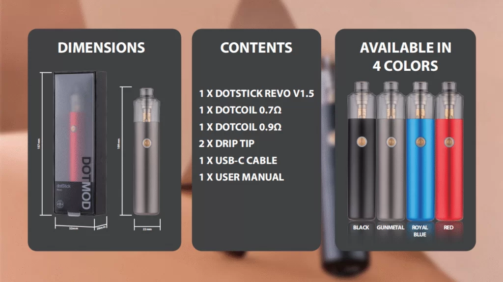 Dotmod Revo V1.5｜佩特里三段式調壓小煙主機 商品特色 4