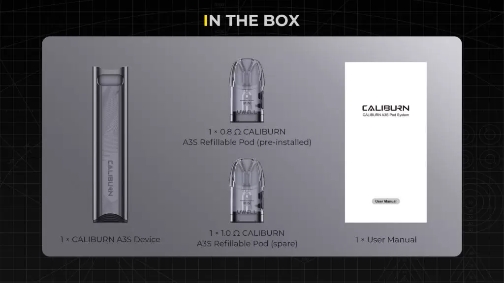 UWELL CALIBURN A3s 咖哩棒 電子煙主機 商品特色 14