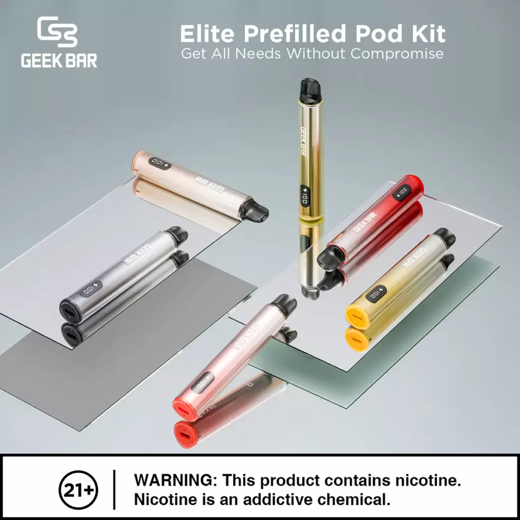 Geek Bar Elite Prefilled Pod Kit 菁英一次性拋棄式電子煙 商品特色 17