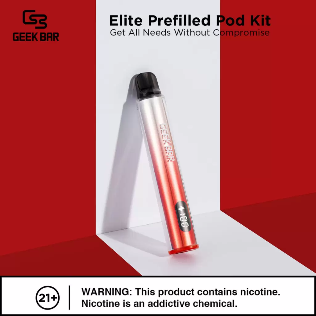 Geek Bar Elite Prefilled Pod Kit 菁英一次性拋棄式電子煙 商品特色 14