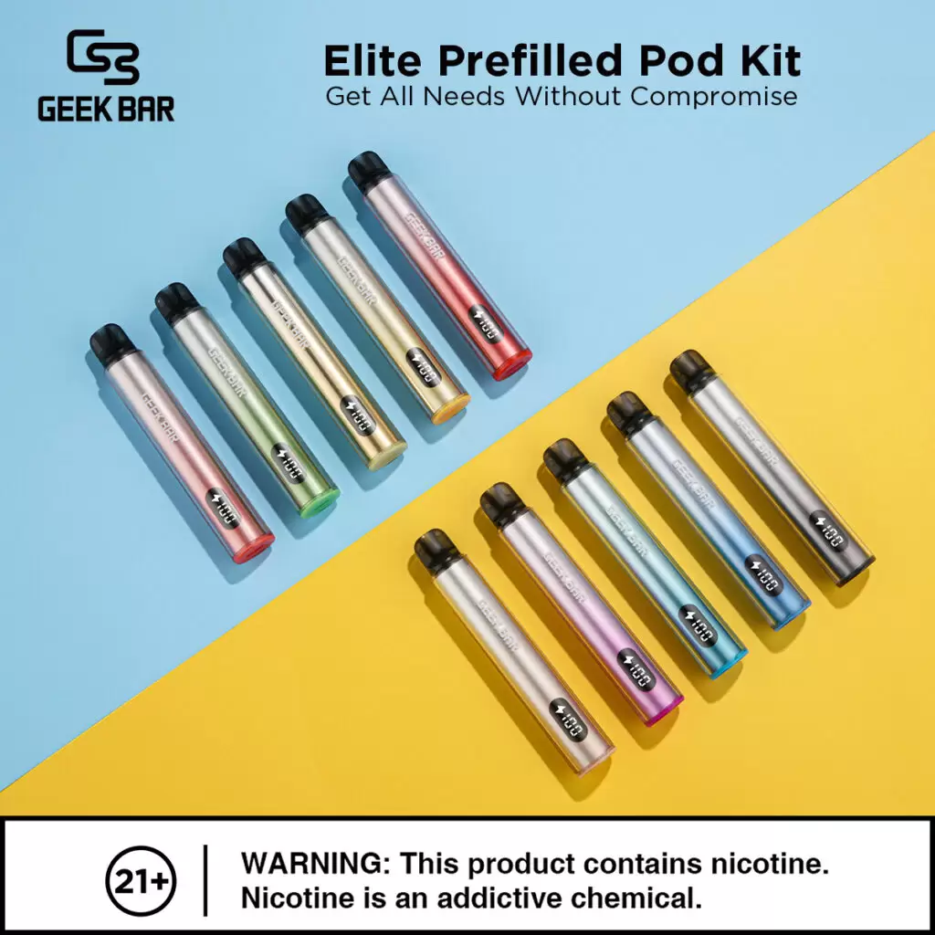 Geek Bar Elite Prefilled Pod Kit 菁英一次性拋棄式電子煙 商品特色 10