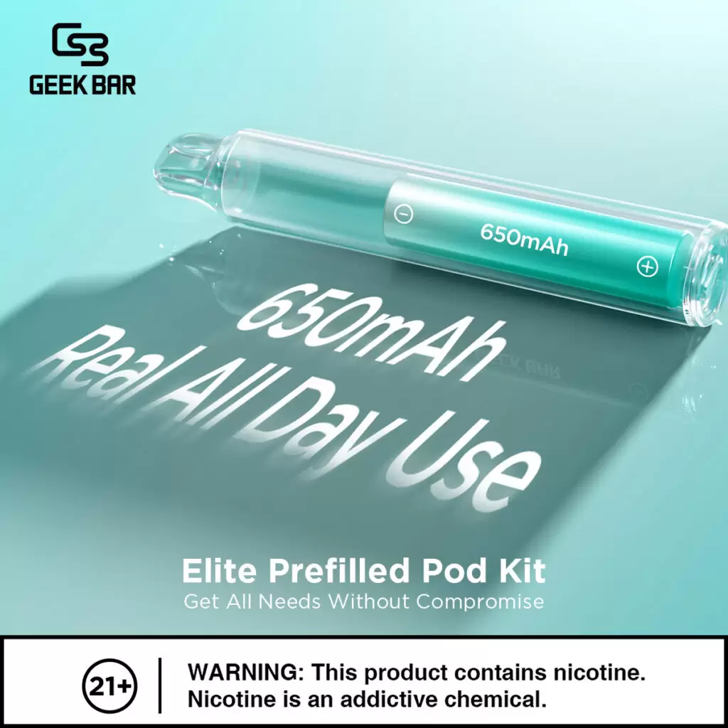 Geek Bar Elite Prefilled Pod Kit 菁英一次性拋棄式電子煙 商品特色 11