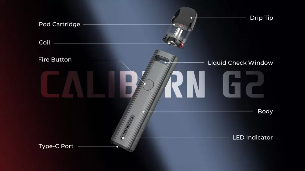 Uwell Caliburn G2 咖哩棒 小煙套裝 商品特色 3